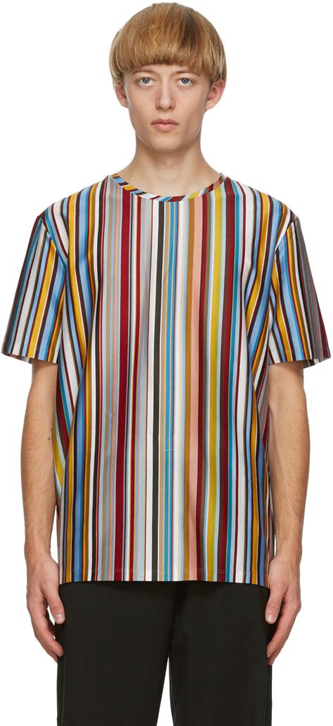 Paul Smith Multicolor Signature Stripe T Shirt Ssense