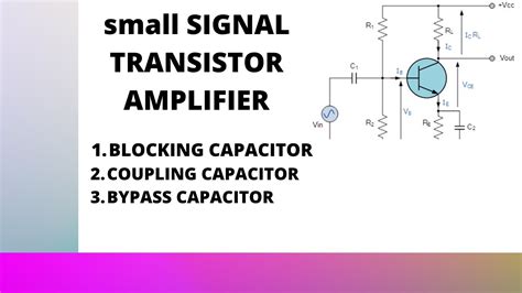 Small Signal Transistor Amplifier Significance Of Coupling Capacitor