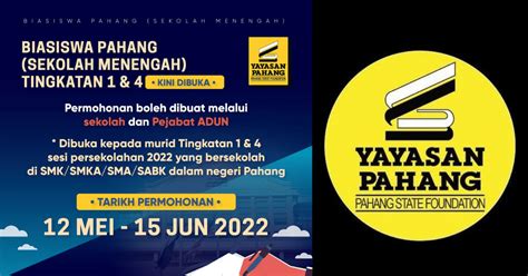 Tawaran Biasiswa Yayasan Pahang Biasiswa Sekolah Menengah Bsm