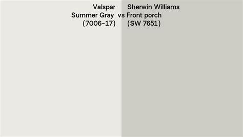 Valspar Summer Gray 7006 17 Vs Sherwin Williams Front Porch SW 7651