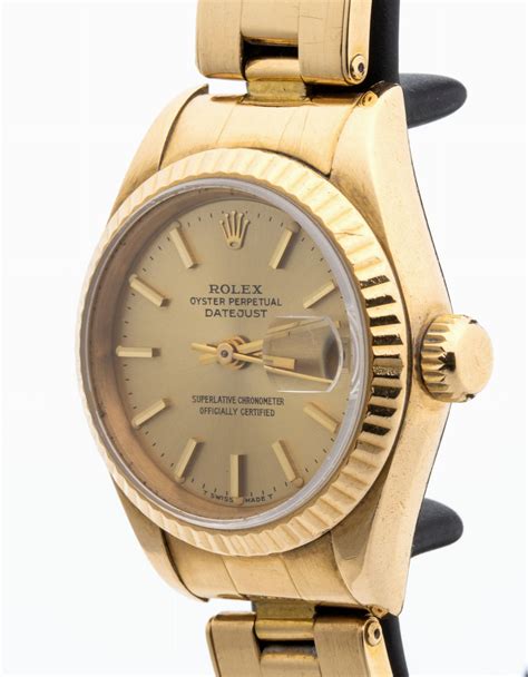 Rolex Oyster Perpetual Date Just Orologio Da Polso Donna In Oro K