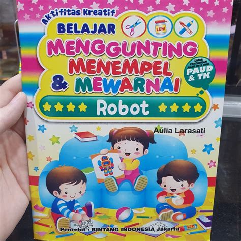 Jual Buku Mewarnai Buku Belajar Menggunting Menempel Dan Mewarnai Buku