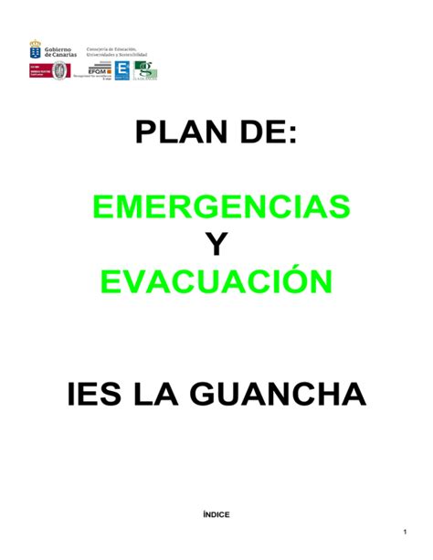 Plan Emergencia Y Evacuaci N