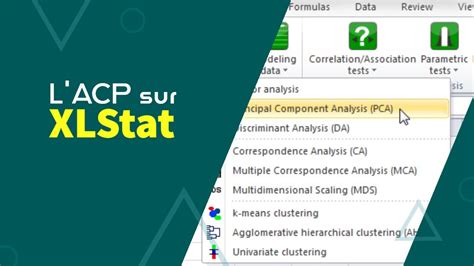 L Analyse En Composantes Principales Acp Avec Xlstat Youtube