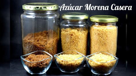 Como Hacer Azucar Morena Casera En Tres Tonos YouTube