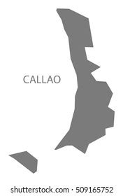 Callao Peru Map Grey Stock Vector (Royalty Free) 509165752 | Shutterstock