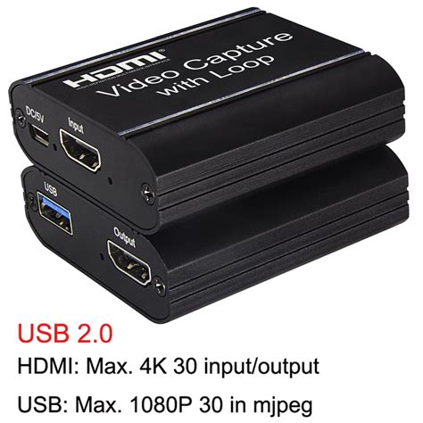 Hd 1080p 4k Hdmi Video Capture Card Hdmi To Usb 2 0 Video Capture Board Game Record Live