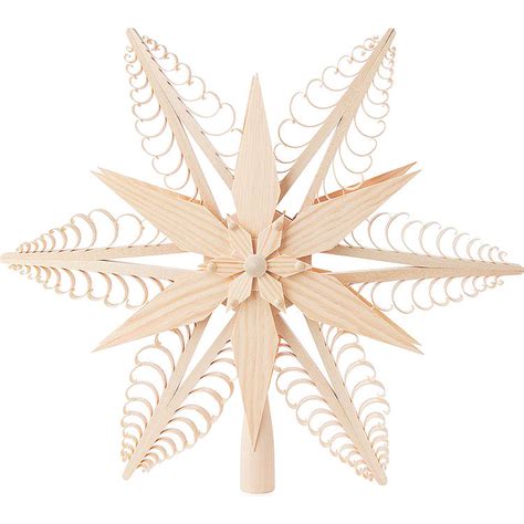 Tree Topper Wood Chip Star Cm In By Dregeno Seiffen