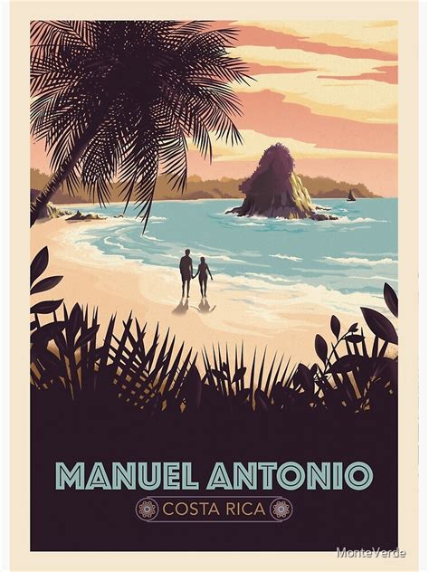 Manuel Antonio Costa Rica Poster For Sale By Monteverde Redbubble