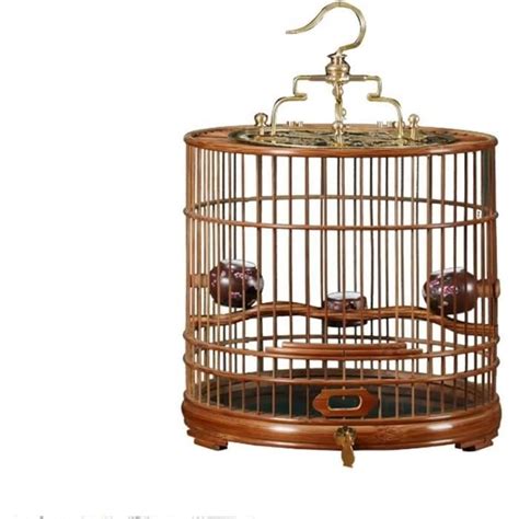 Cage Oiseau Bird Cage Ronde Portable Facile à Assembler Respirant