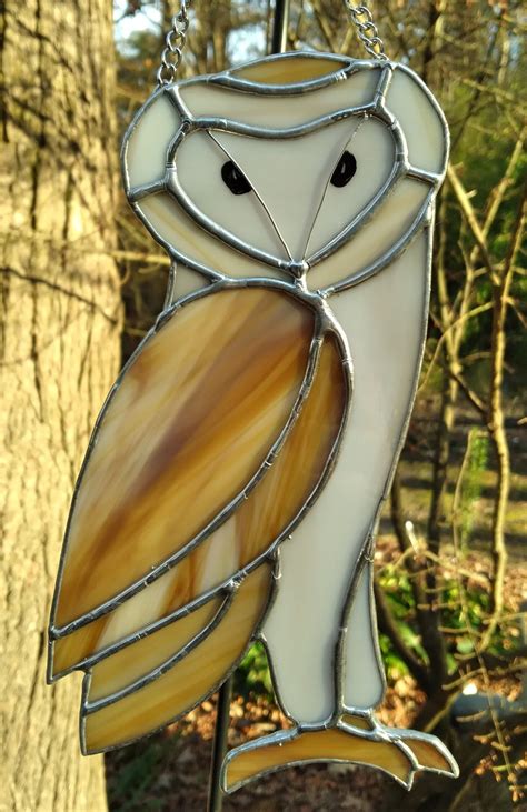 Barn Owl Stained Glass Pattern Etsy