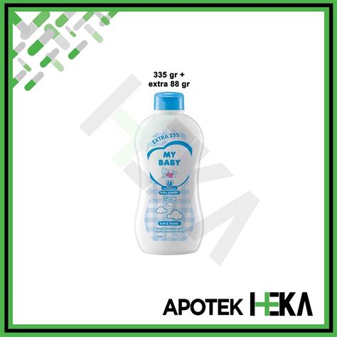 Jual My Baby Powder Soft And Gentle Bedak Bayi Bedak Anak Lembut Biru