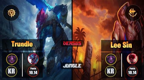 Master Trundle [press The Attack] Jungle Vs Lee Sin Master Kr Patch