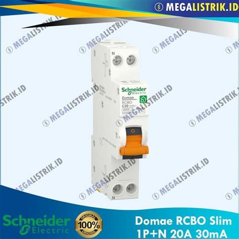 Jual Schneider Rcbo P N A P N Ampere Ma Domae Slim Mcb