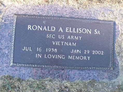 Ronald Albert Ellison Sr Memorial Find A Grave