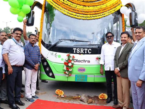 25 Tsrtc Electric Metro Luxury Ac Buses Launched In Hyderabad