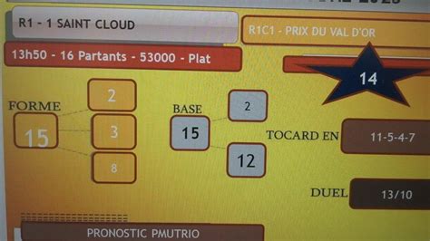 PRONOSTIC PMU TRIO 10 10 2023Pmu simple Pmu couplé Pmu tiercé Pmu