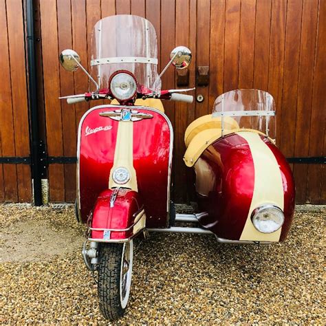 1966 Vespa Vbc With Sidecar Available To Hire Vespa Retro Vespa