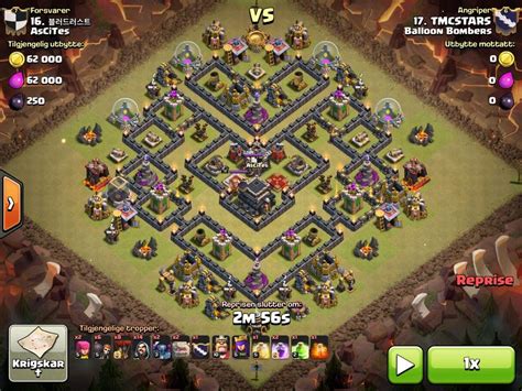 Clash Of Clans How To 3 Star Popular Th9 Anti 3 Star War Base