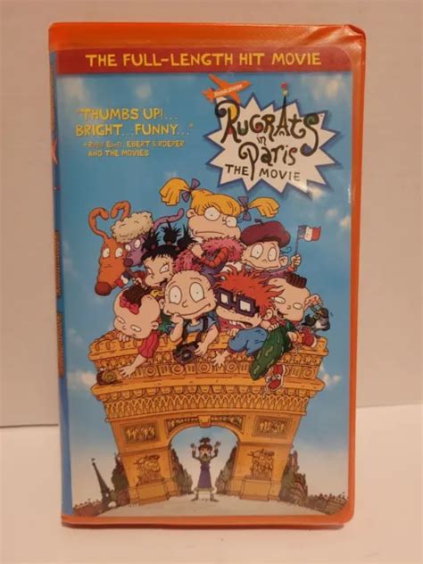 NICKELODEON THE RUGRATS In Paris Movie VHS Video Tape W Clamshell Case