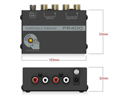 Kinter Pr400 Ultra Compact Phono Vinyl Turntable Preamp