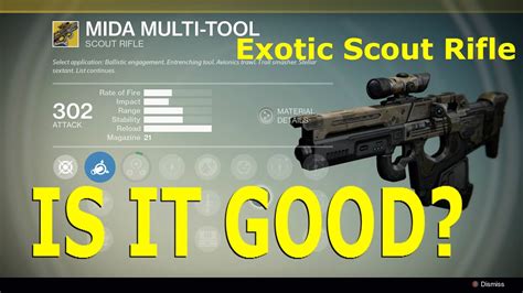 Destiny Mida Multi Tool Exotic Scout Rifle Is It Good72 Pvp