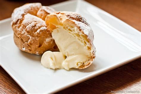 Vanilla Cream Puff Beard Papa Sweets Cafe Cream Puff Recipe Cream