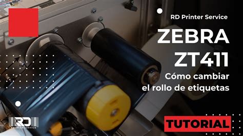 Como Cambiar El Rollo De Etiquetas En Impresora Zebra Zt Rd