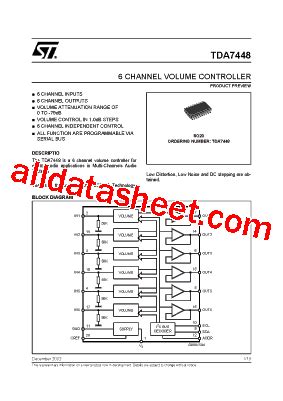 Tda Datasheet Pdf Stmicroelectronics