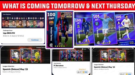 What Is Coming On Tomorrow Monday And Next Thursday Efootball