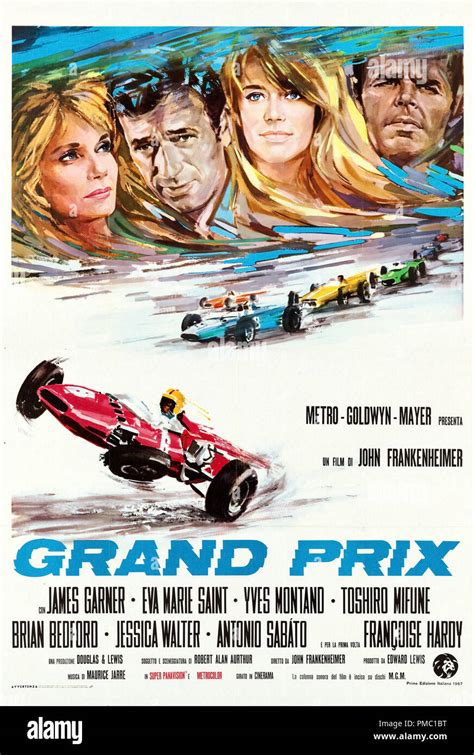 James Garner Grand Prix Mgm 1967 Italian Poster File Reference