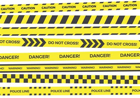 Yellow Danger Tape Vector Collections 144863 Vector Art at Vecteezy