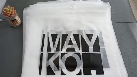 Matte Printing Eva Ziplock Plastic Bag Custom Poly Zip Lock Frosted