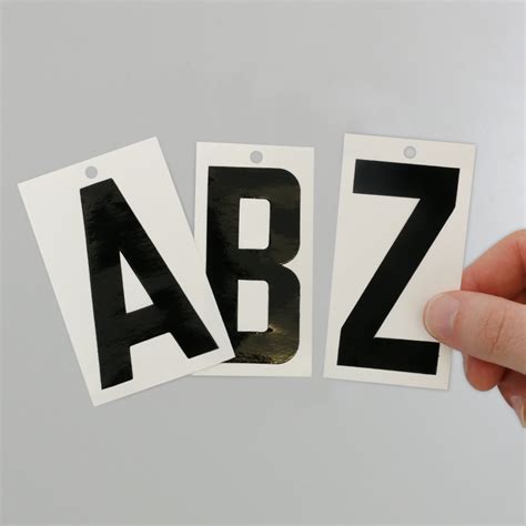 Convenient Kits Of Reflective Magnetic Or Vinyl Die Cut Numbers And Letters