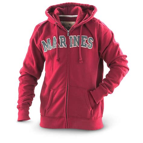 Full Zip Military Style Hoodie 164580 Sweatshirts And Hoodies At