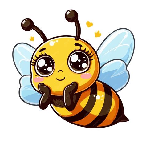 Premium Vector Cute Bee Flying Cartoon Vector Illustration