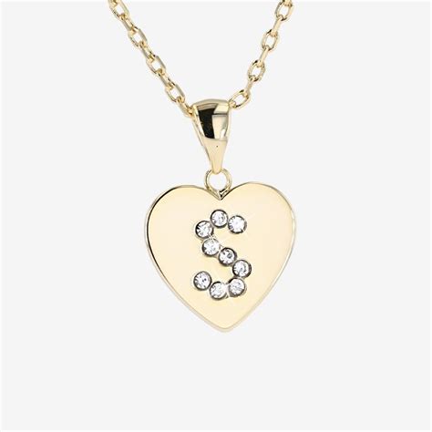 18kt Gold Plated S Initial Necklace Warren James