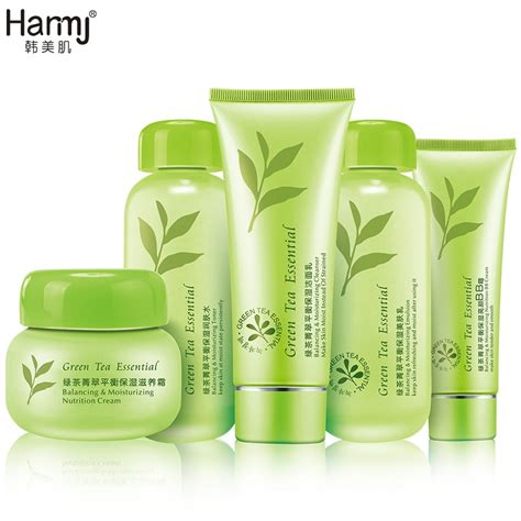 Aliexpress.com : Buy Green Tea 5pcs Skin Care Sets Korean Cosmetic ...