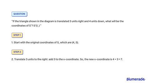 SOLVED If The Triangle Shown In The Diagram Is Translated 3 Units