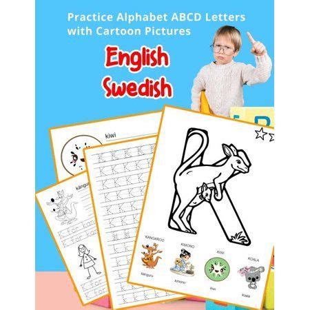 English Alphabets A-Z Handwriting & Coloring Vocabulary Flashcards ...