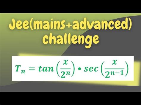 Jee Mains Advanced Maths Problem Sequence And Series Youtube