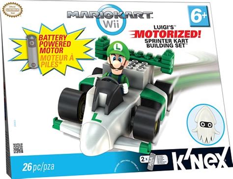 Best Buy K Nex Mario Kart Wii Luigi S Motorized Sprinter Kart Building