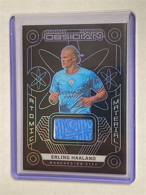 2022 23 Panini Obsidian Soccer Jersey Card Manchester City Erling