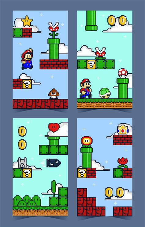 Arcade Game Pixelated Scene Social Media Story 21724933 Vector Art at