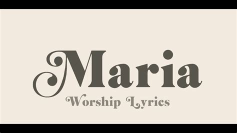 María Yo Elijo A Cristo World Worship Feat Grupograce Video Lirycs Video Lirycs Youtube