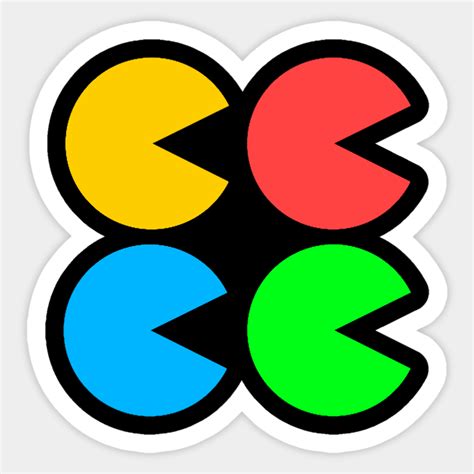 Videogame Colors - Pacman - Sticker | TeePublic