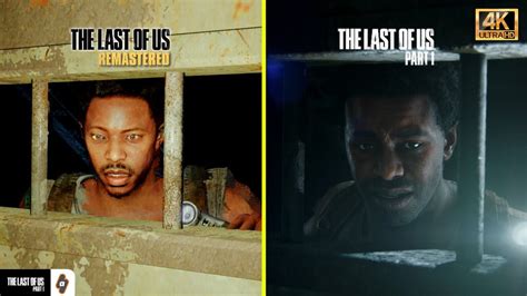 4k Side By Side Comparison The Last Of Us Part 1 Cutscenes Vs Remastered The Suburbs Youtube