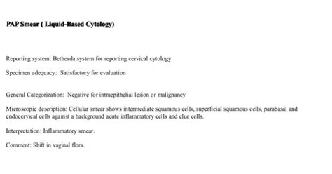 Pap Smear Introduction Test Result Test Method Clinical