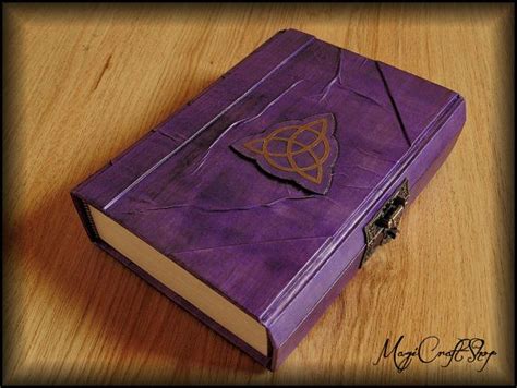 Book Of Shadows Triquetra With Lock Wicca Diary Different Colors And