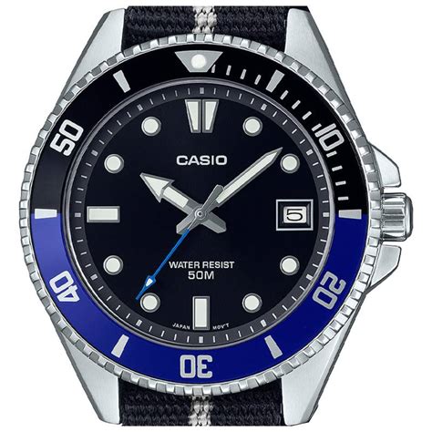 Montre Noire Mdv C A Vef Casio Timeless Ocarat